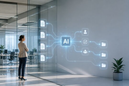 Office Manager Monitoring AI Invoice Approval Workflow