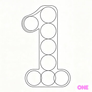 Number 1 Dot Marker Worksheet