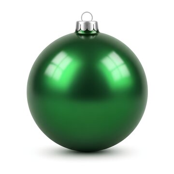 Single Green Christmas Tree Ball Bauble