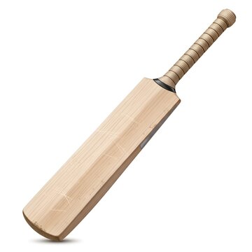 Wooden Cricket Bat Sports Equipment Isolated