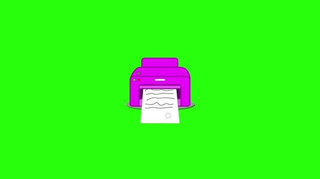 Printer icon for printing documents in 4K resolution. Isometric-style printer symbol.