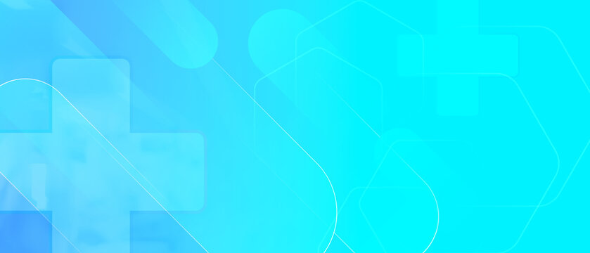Abstract Cyan Blue Medical Technology Background