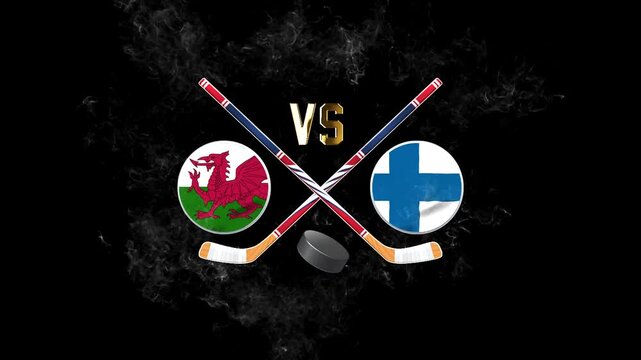 Wales Finland Hockey Competition Graphic Design
