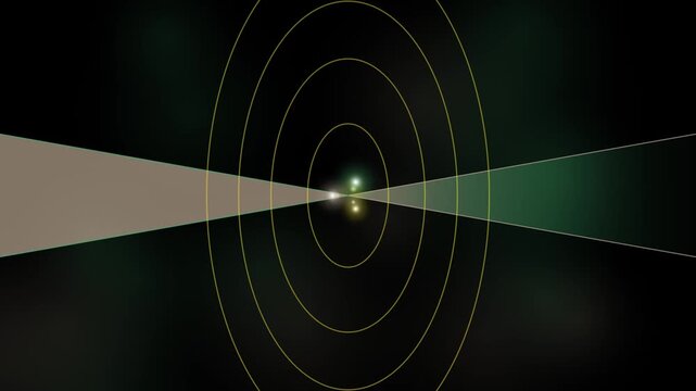 Abstract Pulsar Beams with Concentric Orbital Rings in Dark Space