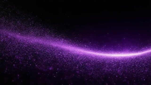 Sparkle dust loop particles drifting horizontally with gradient tones shifting smoothly across view