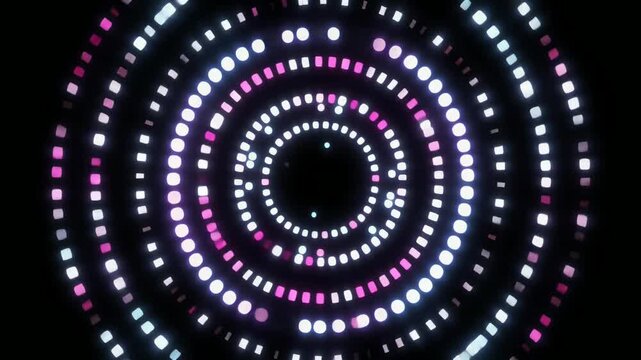 薄紫の光が滲む幻想的な円環