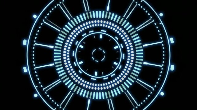 青い光が刻む近未来のレーダー計器
