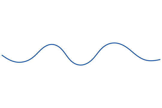 Abstract wave one line art created with a single flowing black line forming graceful looping curves in a modern minimalist composition. Editable vector illustration.
