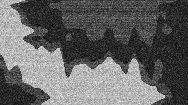 Abstract grayscale topographic map layers with smooth shapes and grainy texture, suitable for monochrome design projects or educational materials.