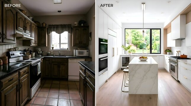 Modern Kitchen Renovation Before and After