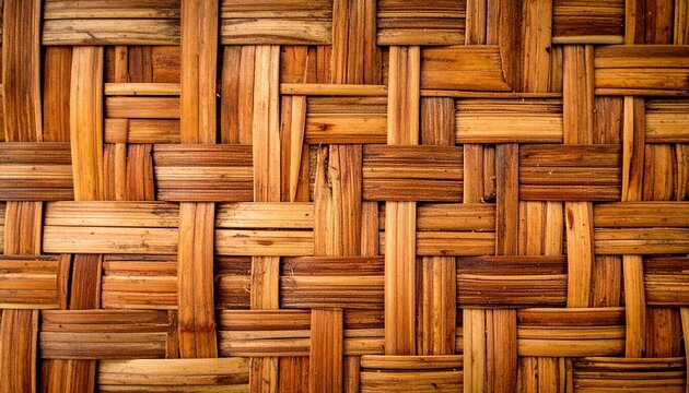 rattan weave pattern warm tones