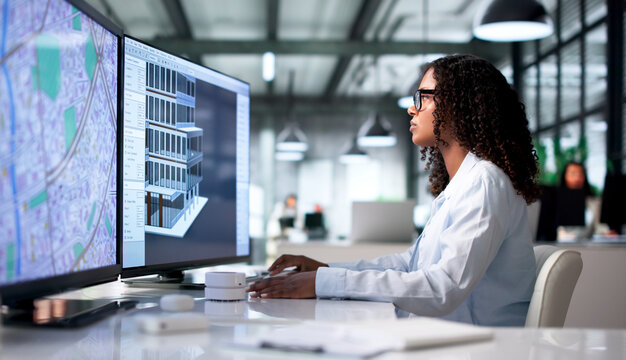 Young African Architect Uses Computer