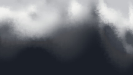 Clouds drift across a dark sky creating a soft atmospheric gradient. © Vectors