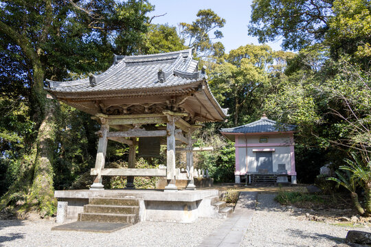 Hotsumisakiji Temple, Japan - shōrō (bell tower)