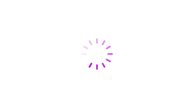 purple loading screen animation spinning wheel processing indicator waiting loader what background