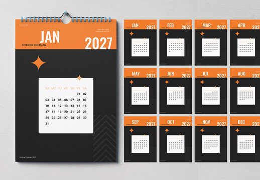 Calendar Template 2027