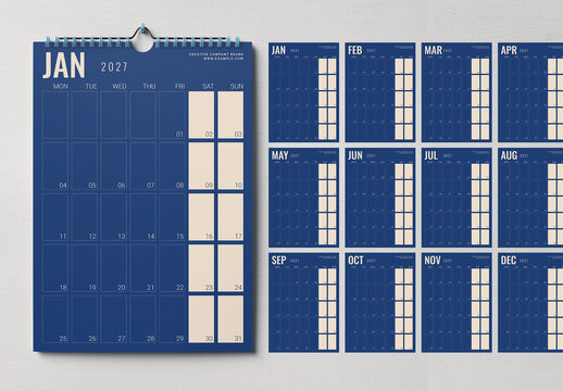 Calendar Template 2027