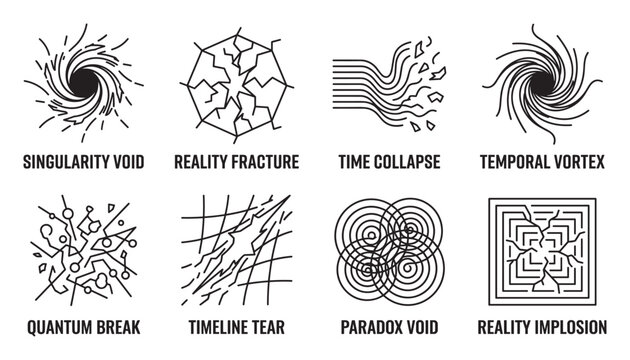 Singularity void reality fracture time collapse temporal vortex quantum break.