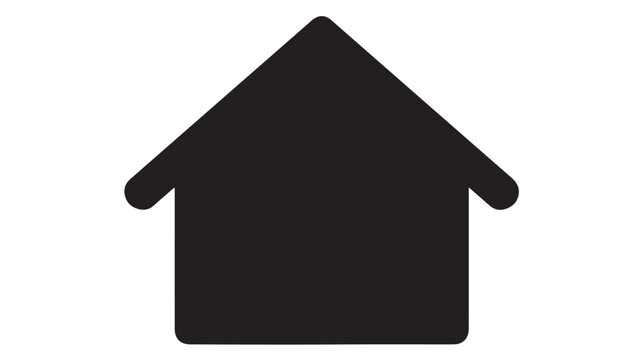 Home House Icon for Real Estate, Residential Property, Smart Home and Housing Services Vector