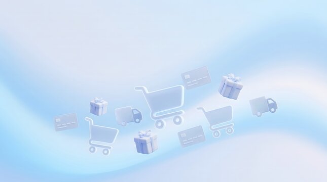 Abstract Ecommerce Technology Background