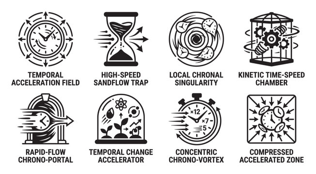 Temporal acceleration field high speed hourglass local chronal singularity kinetic time.