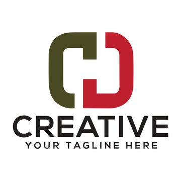 Modern Letter C, D, and H Monogram Logo Template, Minimalist CDH HDC Initial Icon