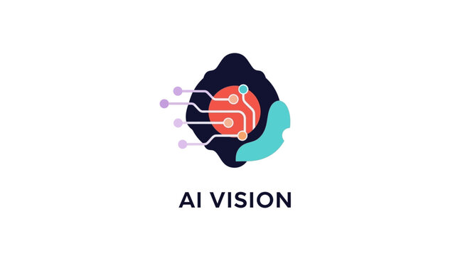 An abstract illustration of artificial intelligence and digital technology concept design