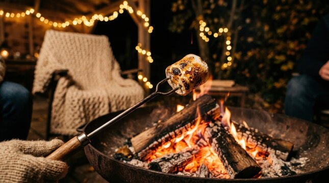 Cozy Autumn Campfire Evening