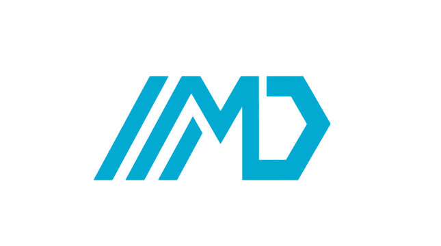 Modern blue IMD letter logo.