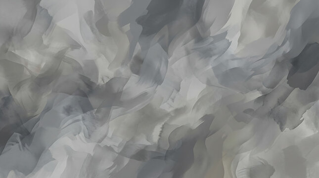 Modern abstract grey oil paint texture background with charcoal brushstrokes and smokey atmospheric artistic design