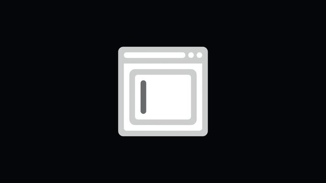 Browser Window Icon with Text Input Cursor and Mouse Click for Online Form, Search Bar, and Data Entry