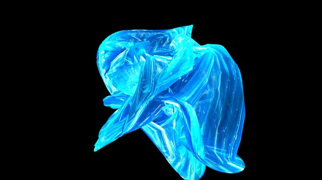 Deep blue drop animation motion graphic	
