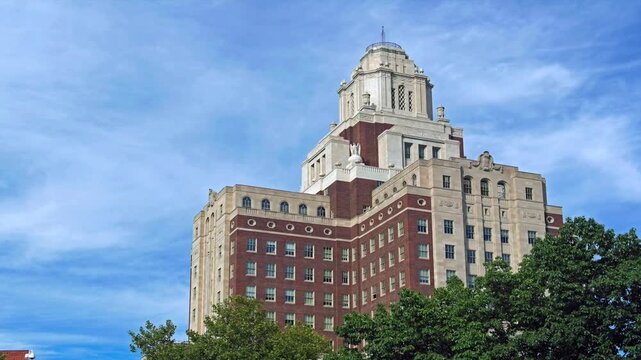 The famous art deco United States Custom House. Historic United States federal government building in Philadelphia, Pennsylvania, USA