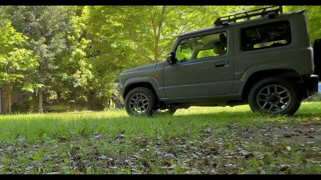 車　キャンプ場　