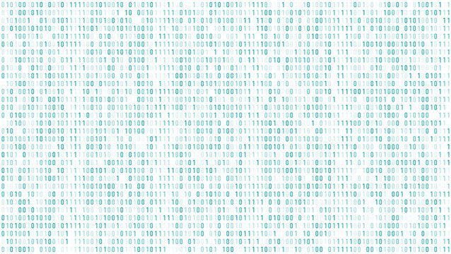 Seamless binary code pattern, digital data background for cybersecurity concepts