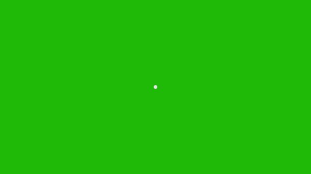 Location Circle Signal, white map pin location marker with pulsing radar circle animation on green background, Animated pulsating red concentric rings