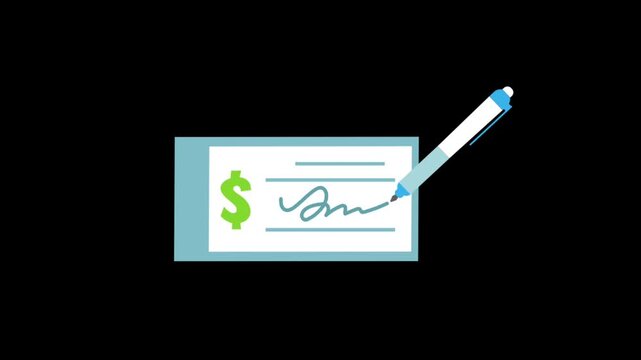 Businesswoman signing a financial document. Female professional reviewing and endorsing paperwork for financial transactions.