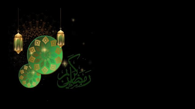 Elegant Islamic lanterns with glowing lights for Ramadan celebrations. Traditional decorative lighting for festive occasions.
