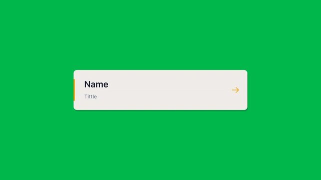 Isolated interactive executive card interface element with user details, profile information