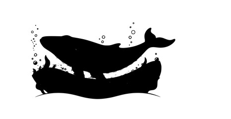 vector illustration of a black dragon © Rimu