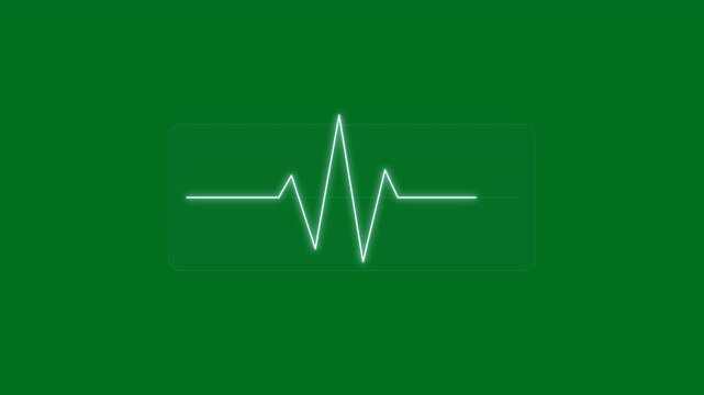 Neon heartbeat ekg pulse monitor line, digital health tracking, medical diagnostic display, rhythm
