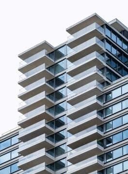 Fragment of Modern High Rise Residential Building