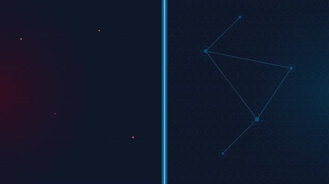 Firewall Cyber Attack Defense Animation Network Security Background Loop 4K