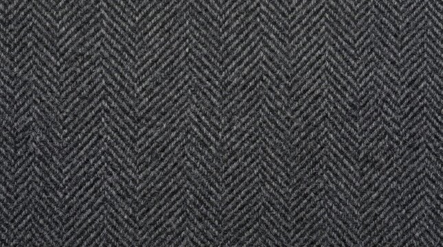 Detailed gray herringbone fabric texture