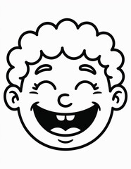 Obraz premium Funny Faces Coloring Book