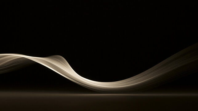 A white arc of light tracing the path of a moving sword.