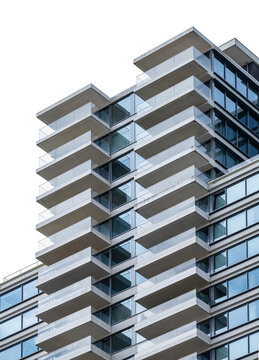 Fragment of Modern High Rise Residential Building