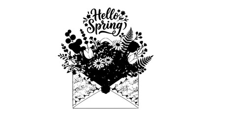 Fototapeta premium black and white vector