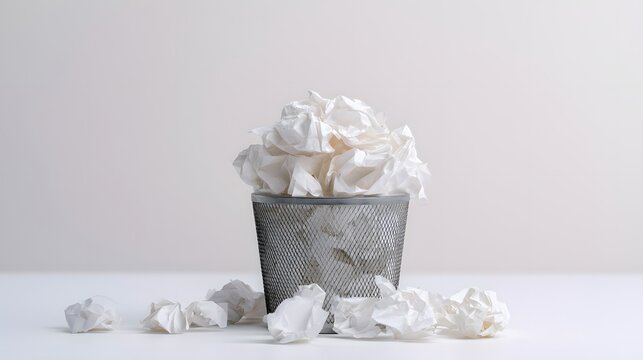 Overflowing Documents A Study in Minimalist Still Life Photography Neutral Tones