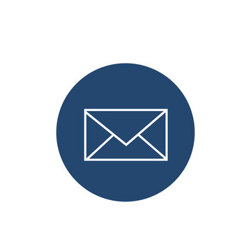 Mail icon isolated on transparent background 